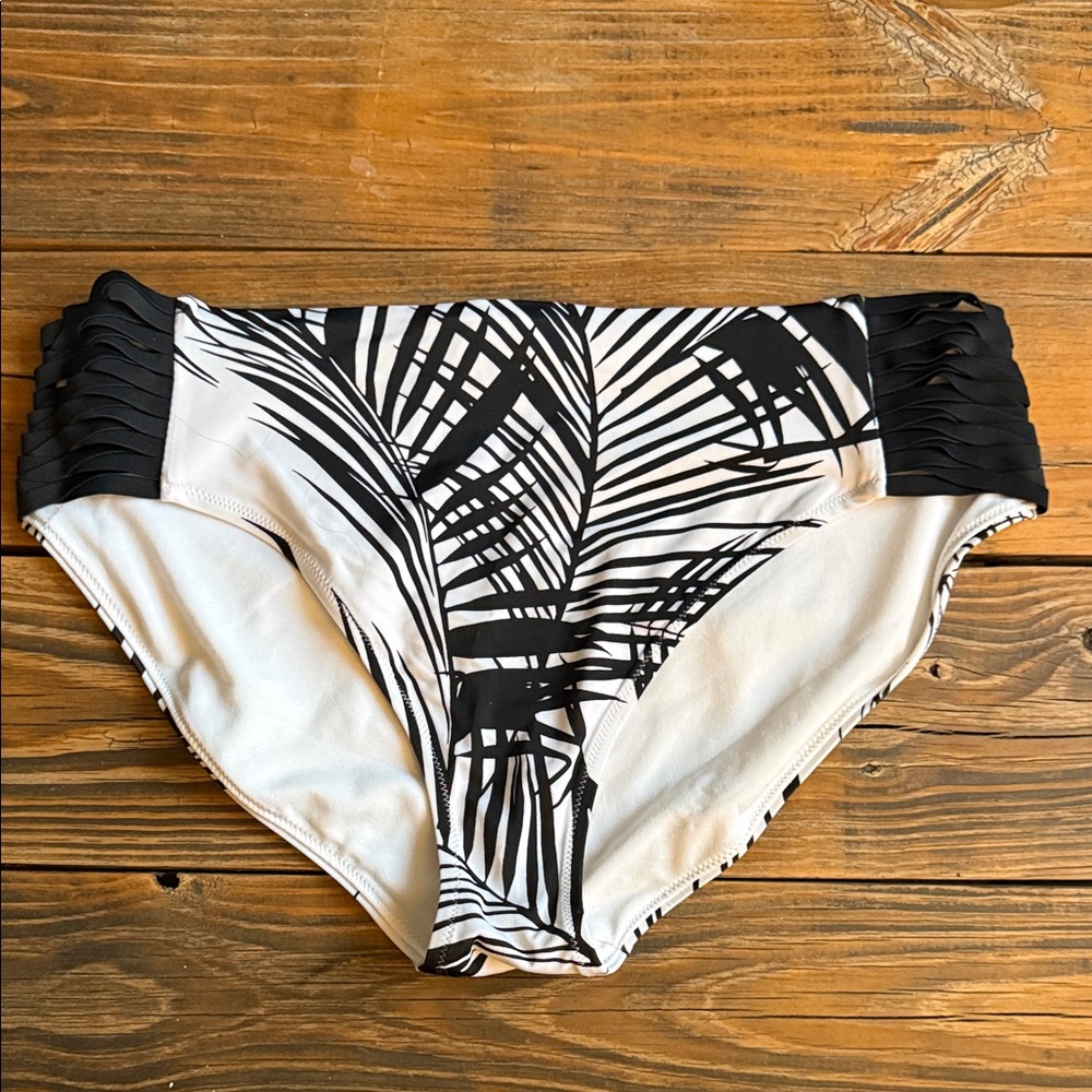 Athleta Palm Print Bikini Bottom size XL